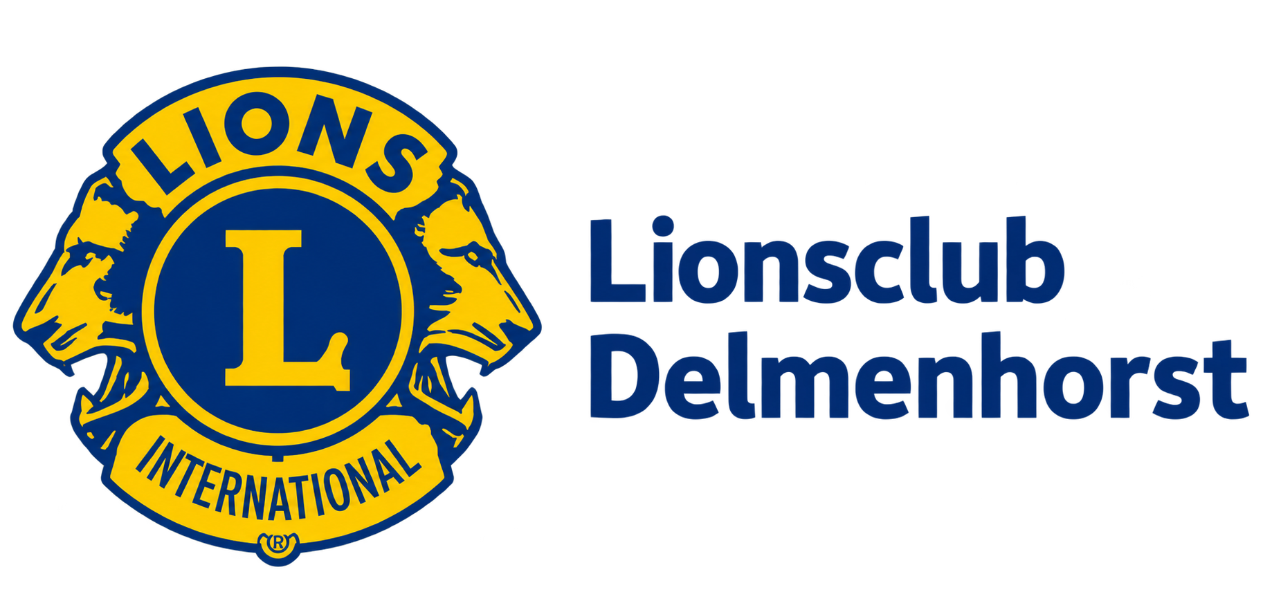 Lionsclub Delmenhorst mit vollständigem Lions International Emblem